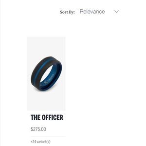 Manly Bands “The Officer” wedding band